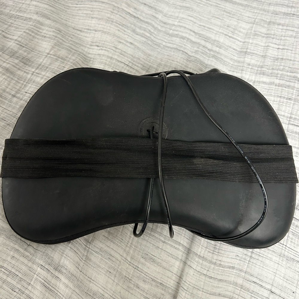 Black Massage Cushion.  12W x 6H